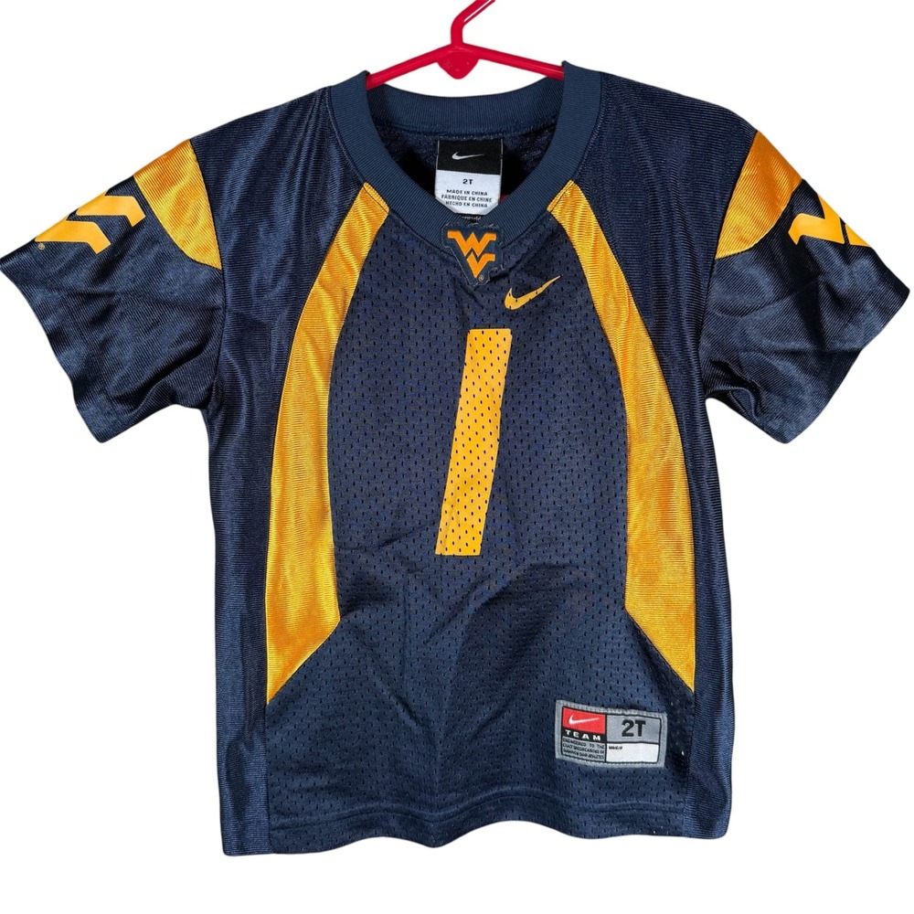 Nike West Virginia Mountaineers Football Jersey Boys 2T Navy Tavon Austin No 1